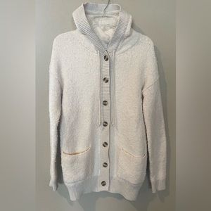 Women’s Gap long button-up cardigan hoodie.